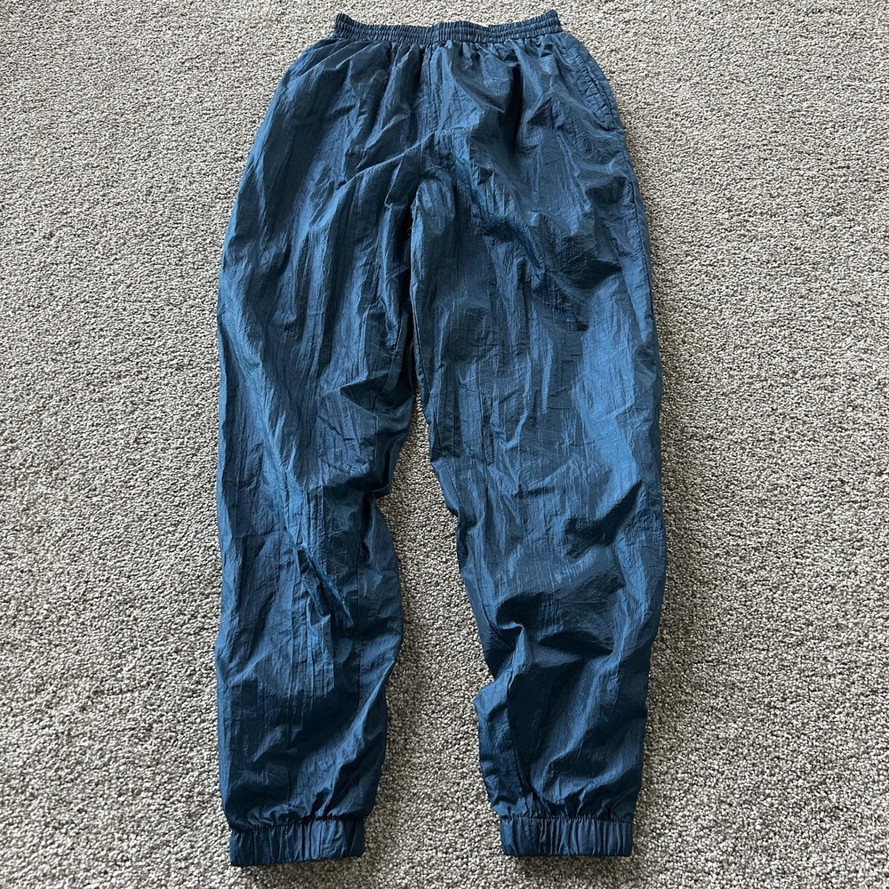 Bold Spirit Track Pants Mens Small Blue Nylon Elastic Waist Pockets Lightweight
